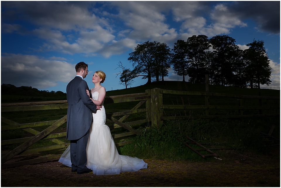 bride and groom at slaters wedidng
