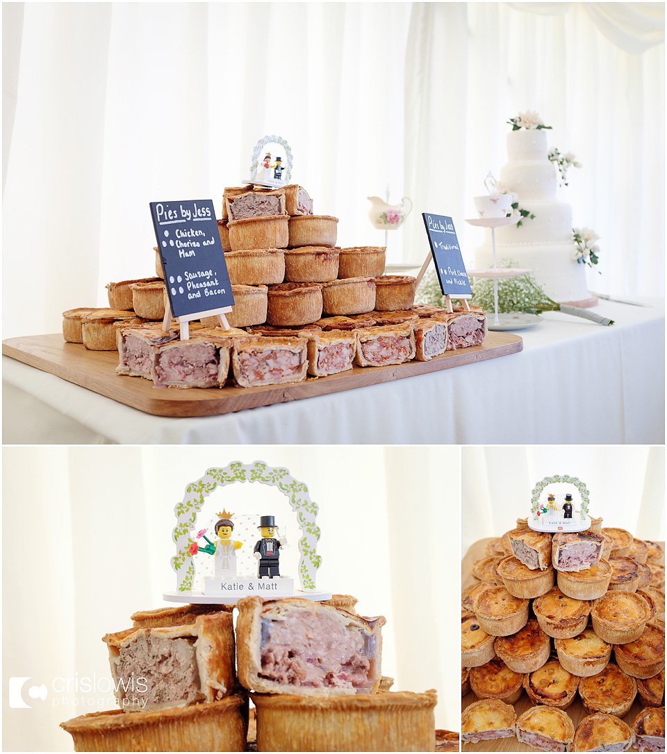 pork pie wedding cake