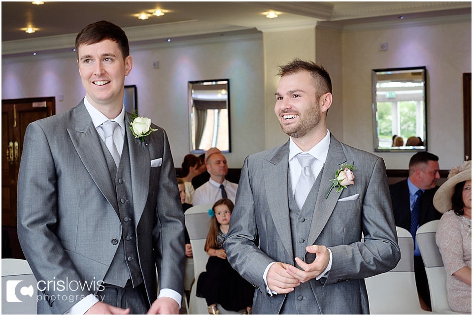wedding ceremony at the moat house