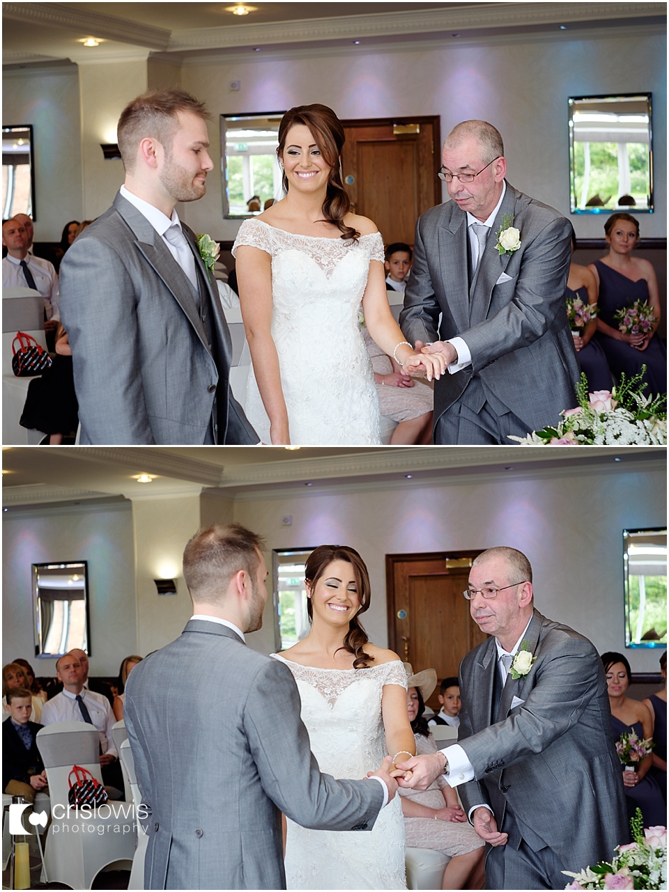 wedding ceremony at the moat house