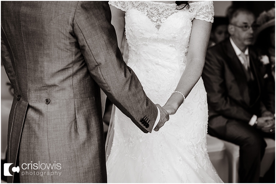 wedding ceremony at the moat house