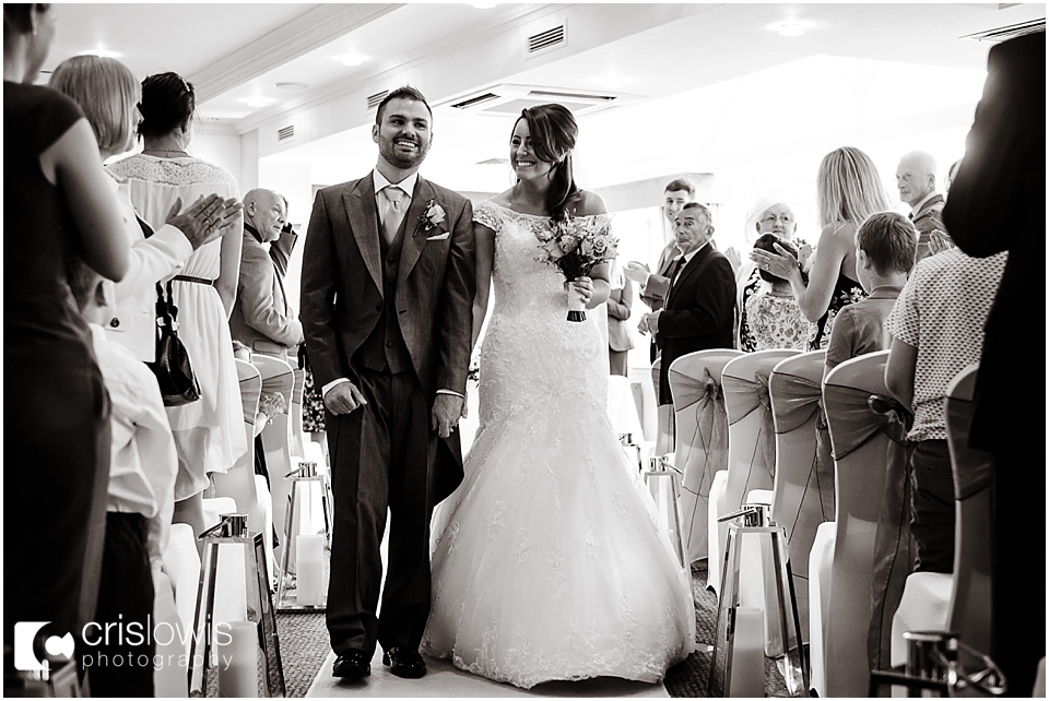 wedding ceremony at the moat house