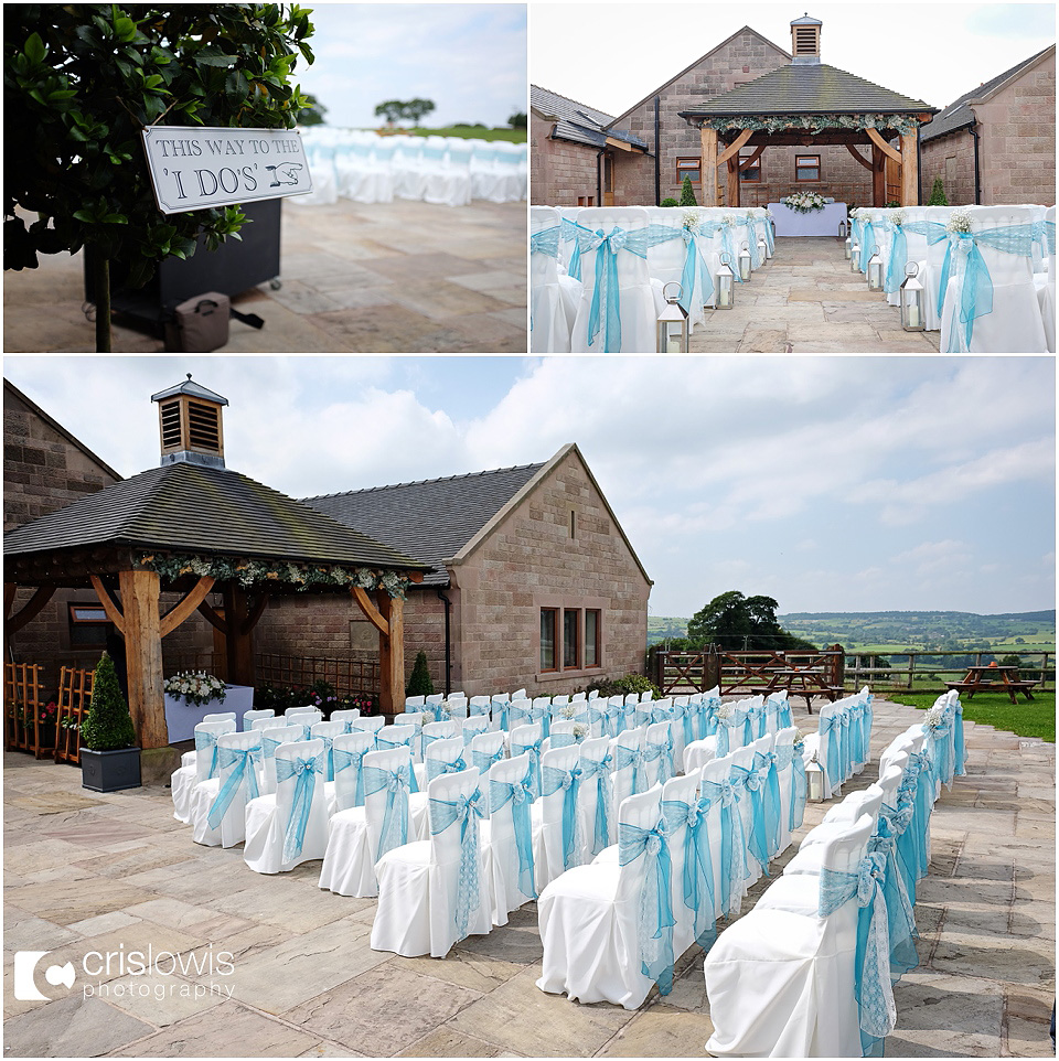 outdoor ceremony at heaton house farm
