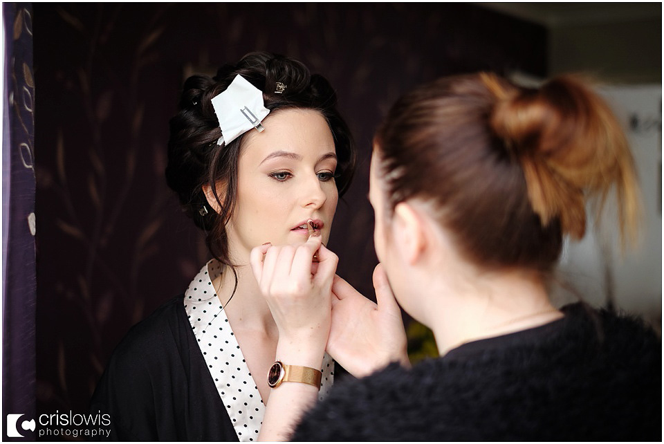 reportage wedding photography shropshire bridal prep