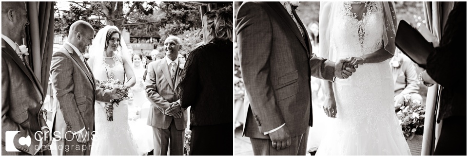 the upper house outdoor wedding  ceremony