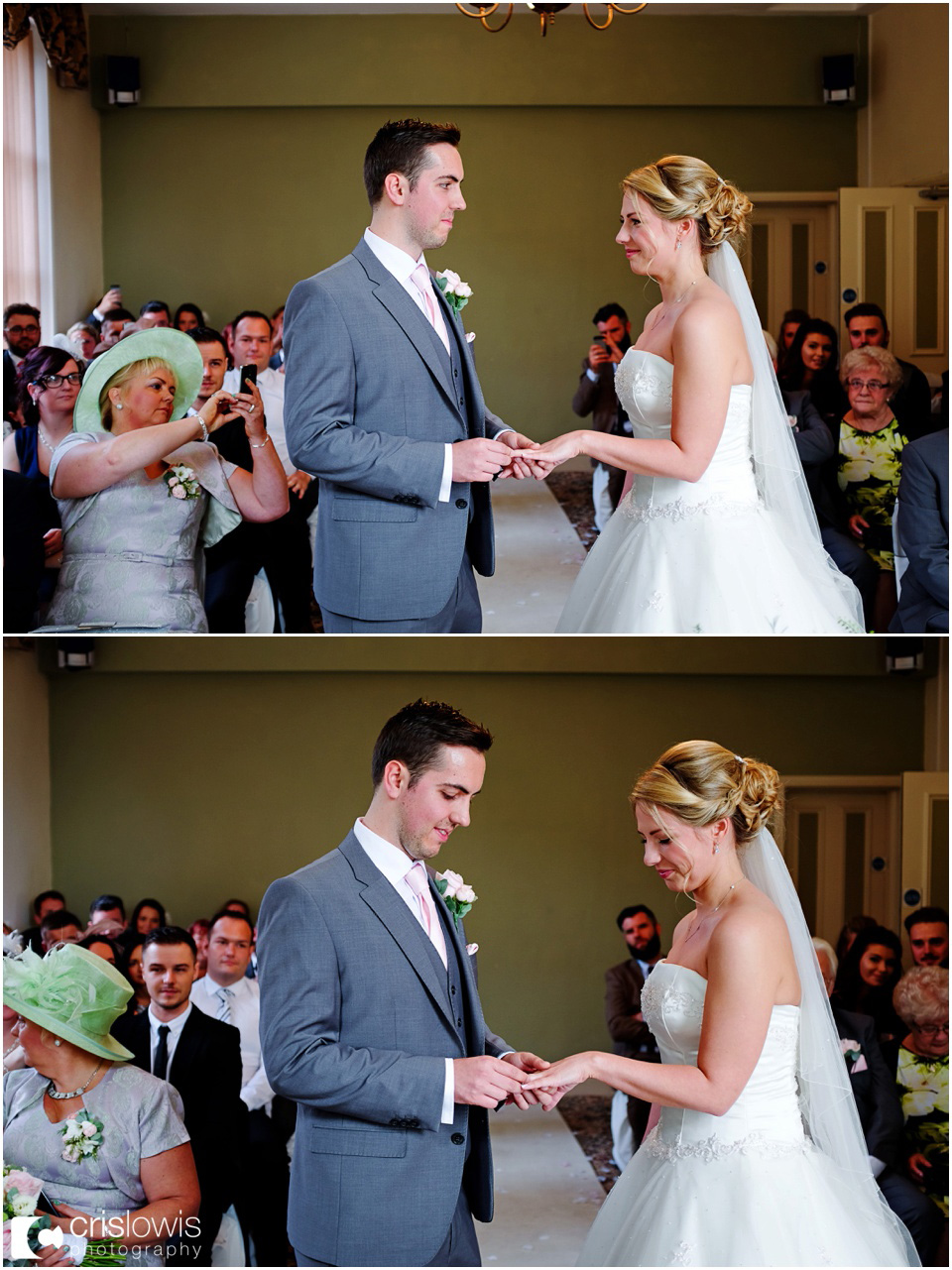 wedding ceremony at whiston hall