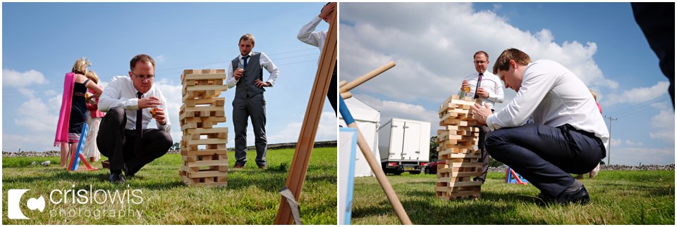 jenga at weddings