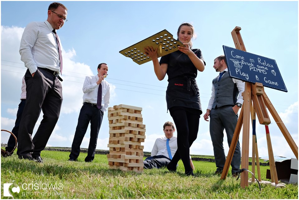 jenga at weddings
