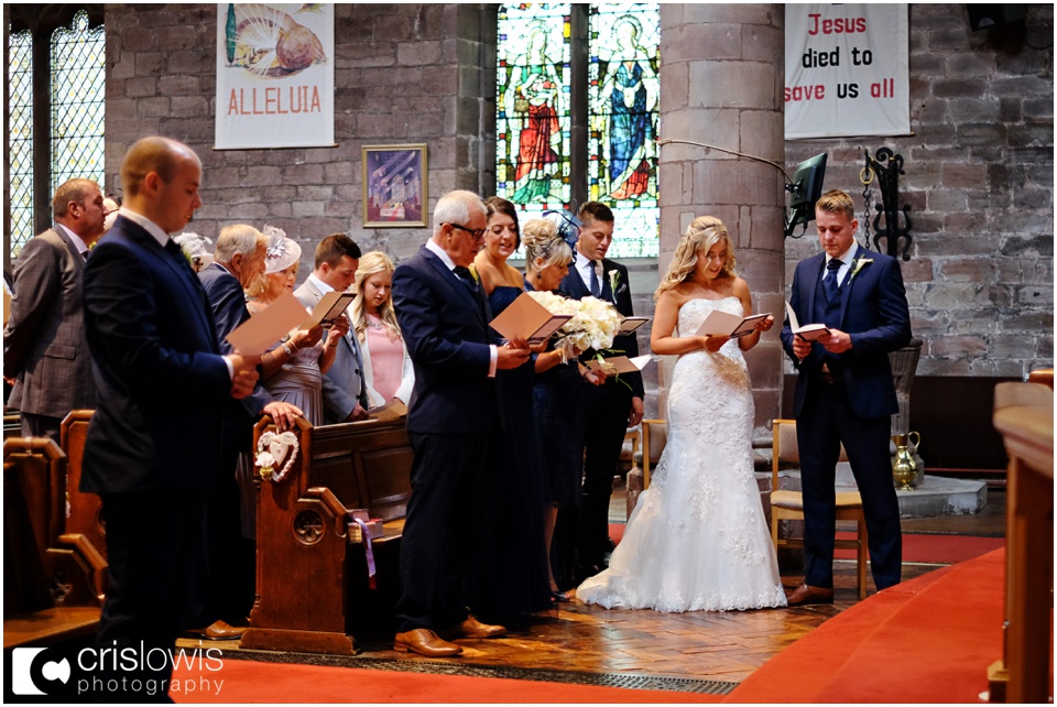 wedding ceremony at st michaels penkridge