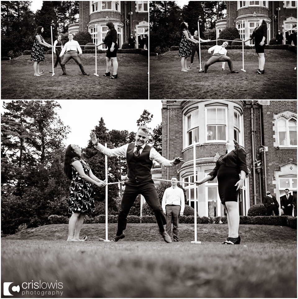 limbo dancing at wedding