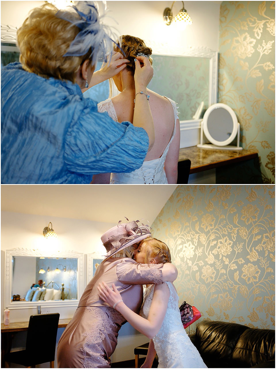 bride and mother
