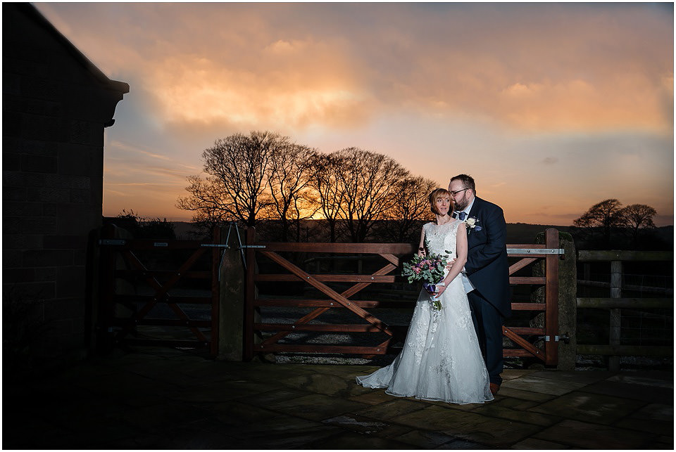 sunset at heaton house farm