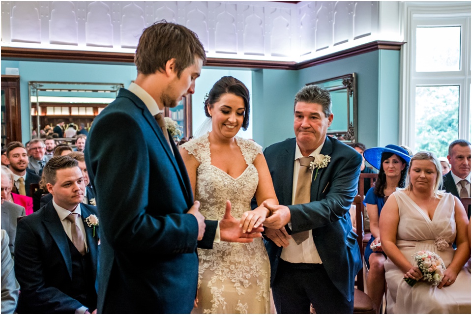 wedding ceremony at pendrell hall