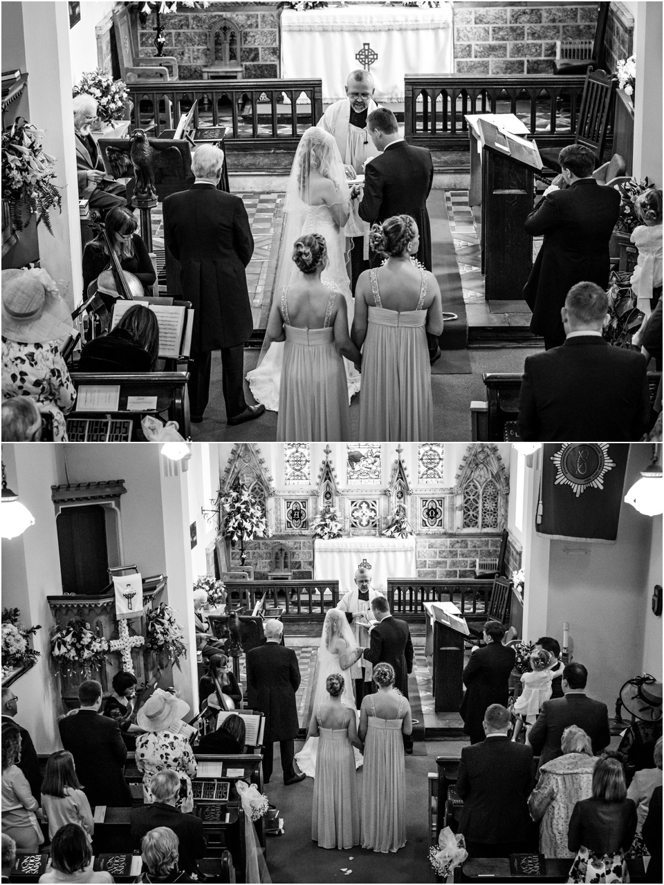 wedding ceremony at aston church