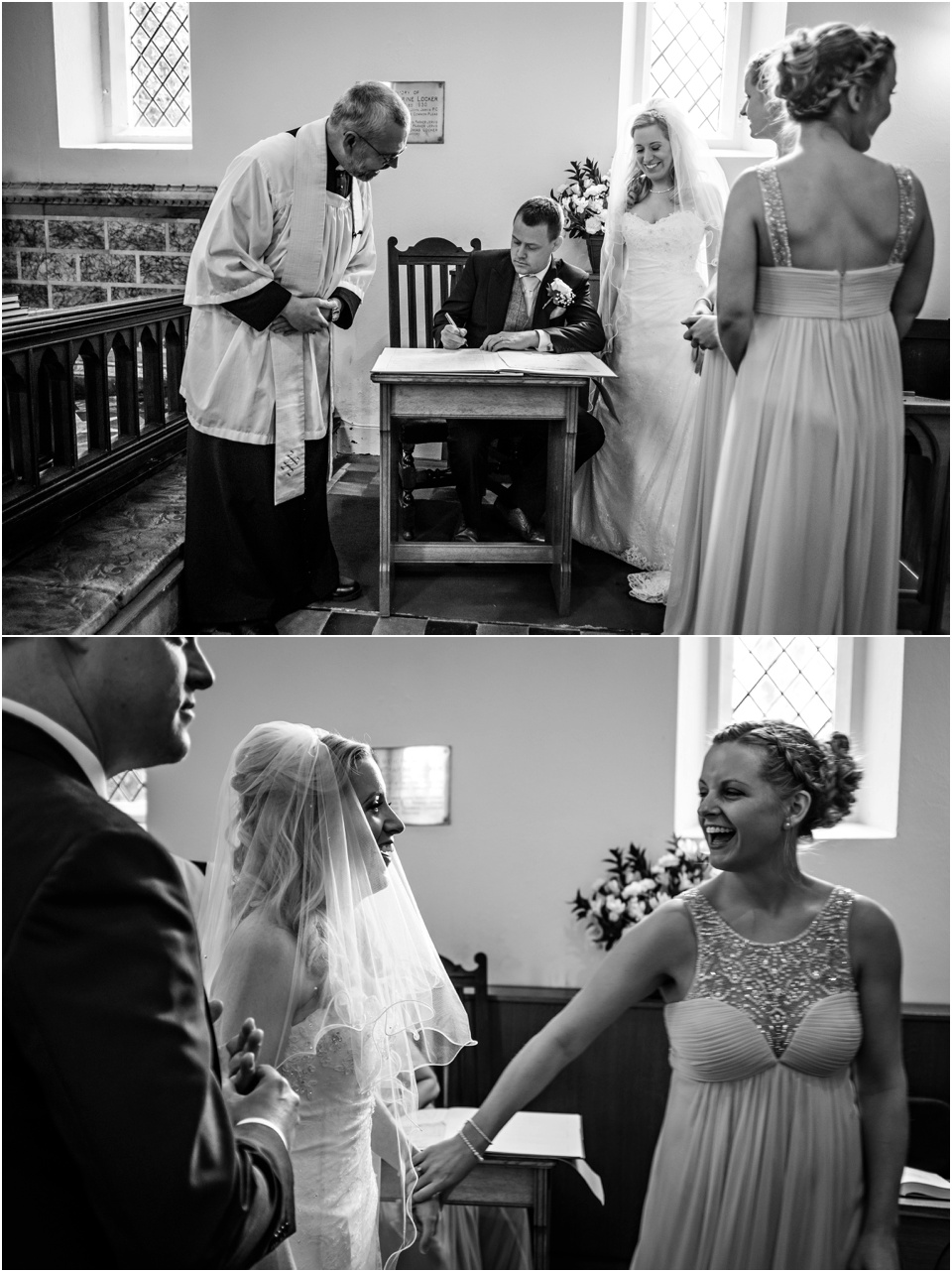 wedding ceremony at aston church