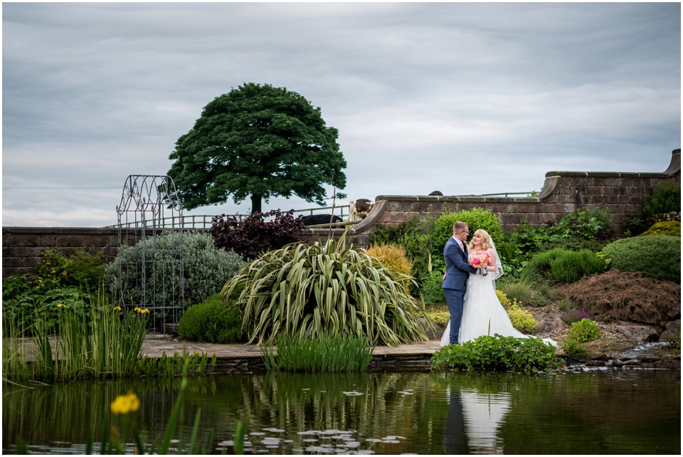 bride and groom portrait at heaton house farm