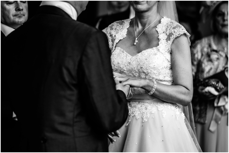 wedding ceremony at hawksyard