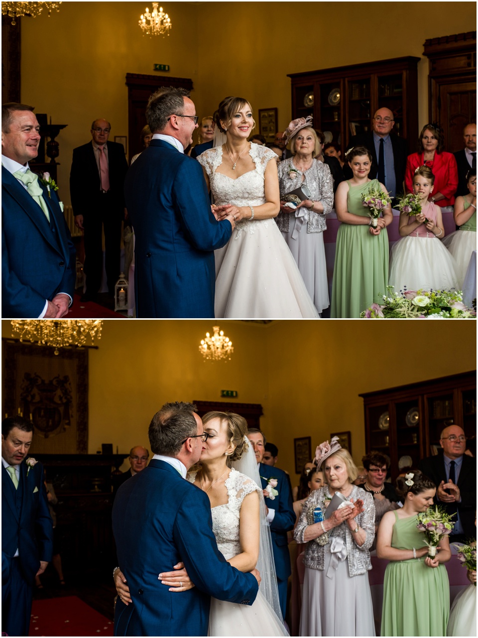 wedding ceremony at hawksyard