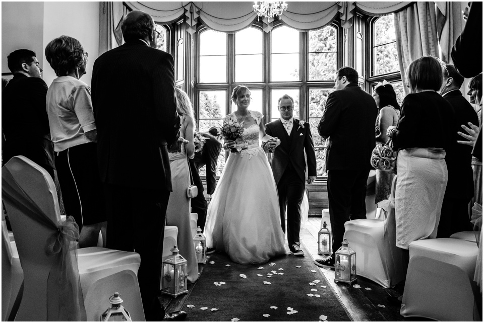 wedding ceremony at hawksyard