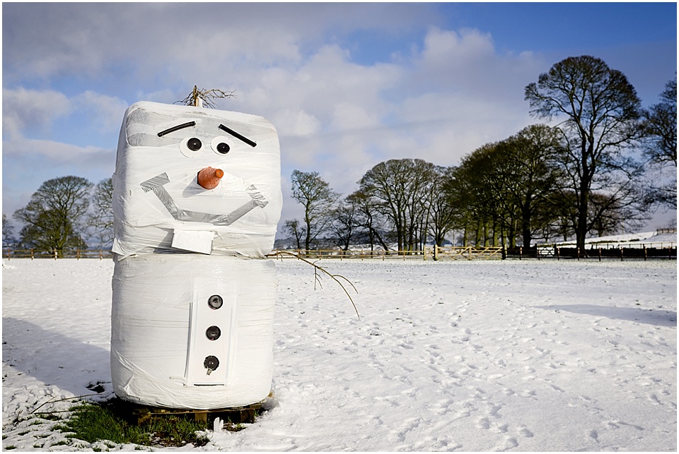 snowy wedding