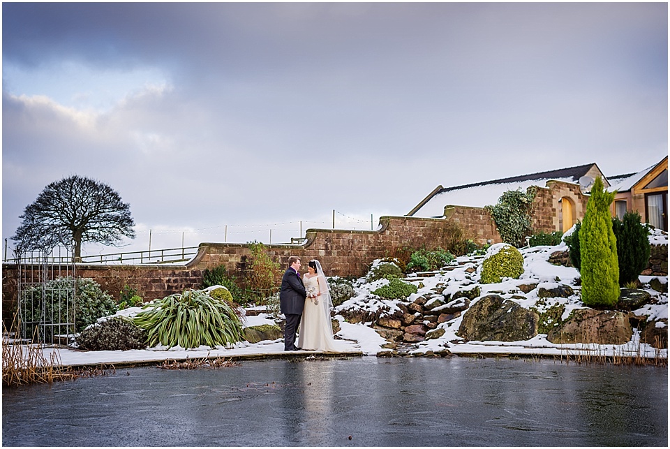 snowy wedding
