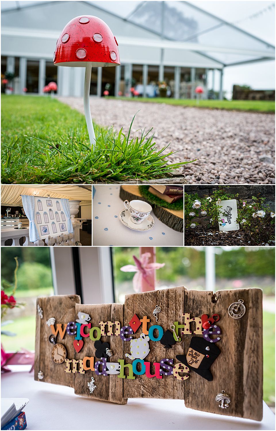 alice in wonderland wedding theme