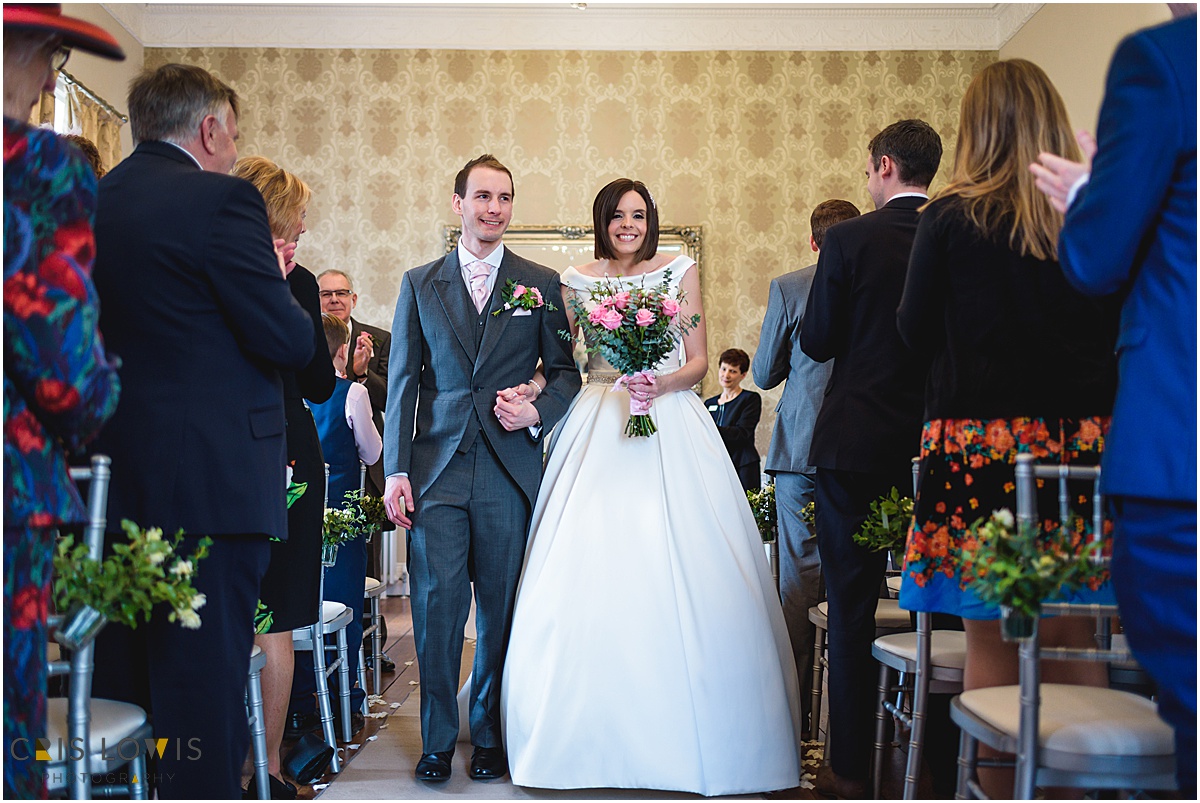 wedding ceremony at somerford hall