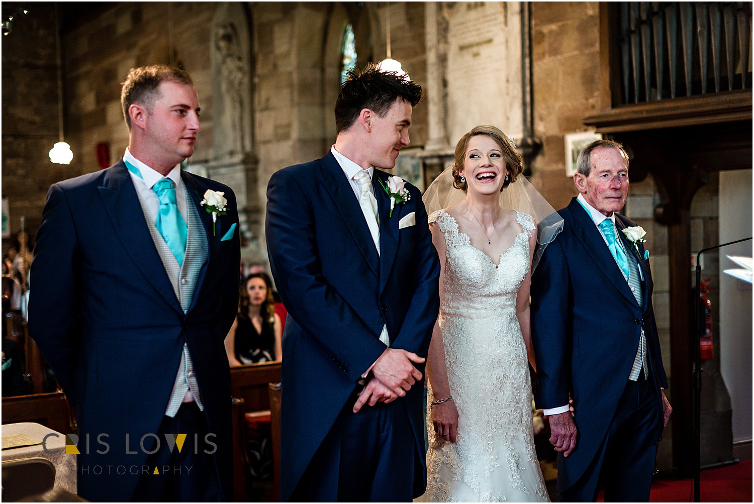 wedding ceremony at st james church