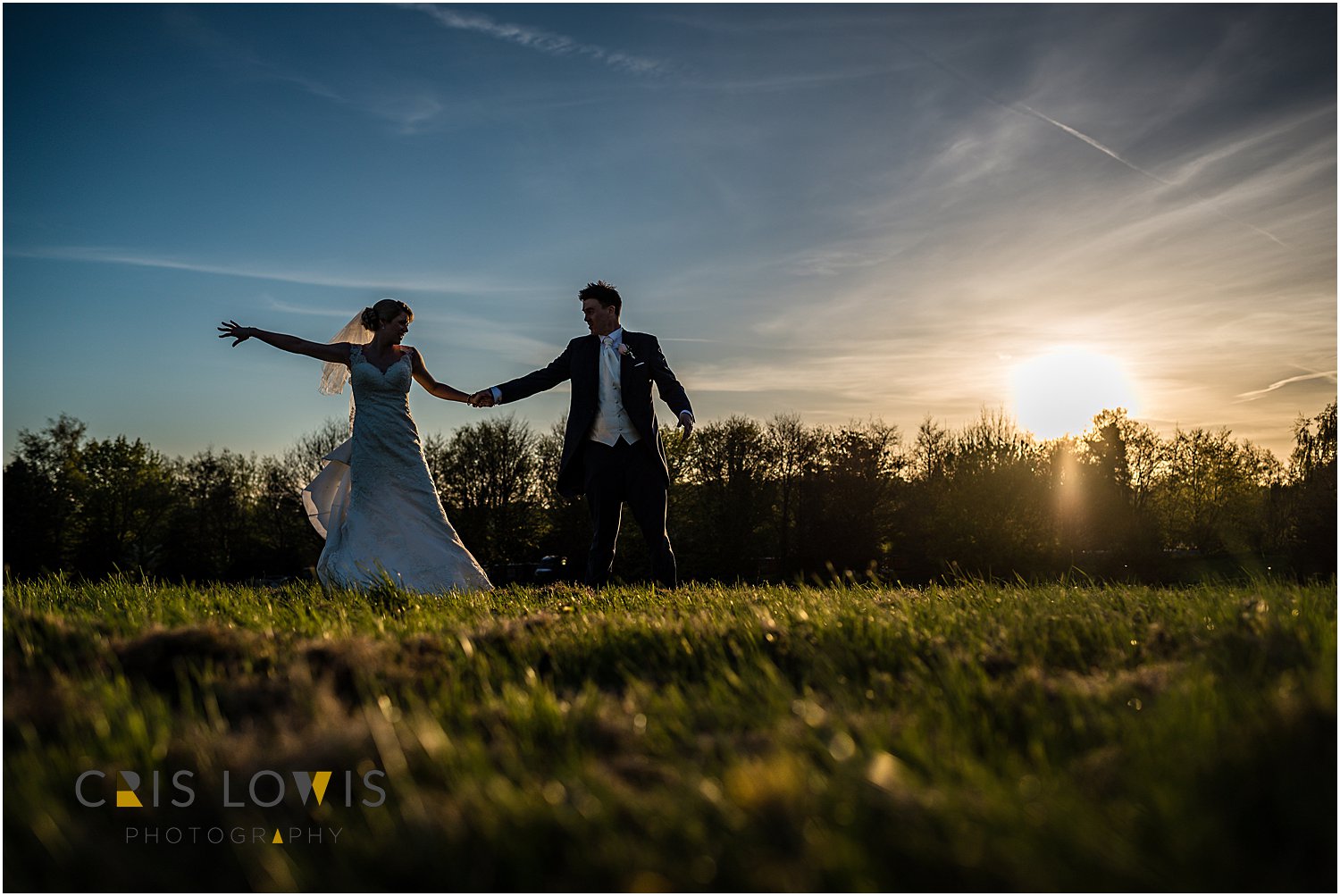 sunset wedding photos
