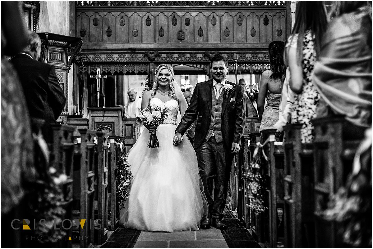 wedding ceremony at sandon church