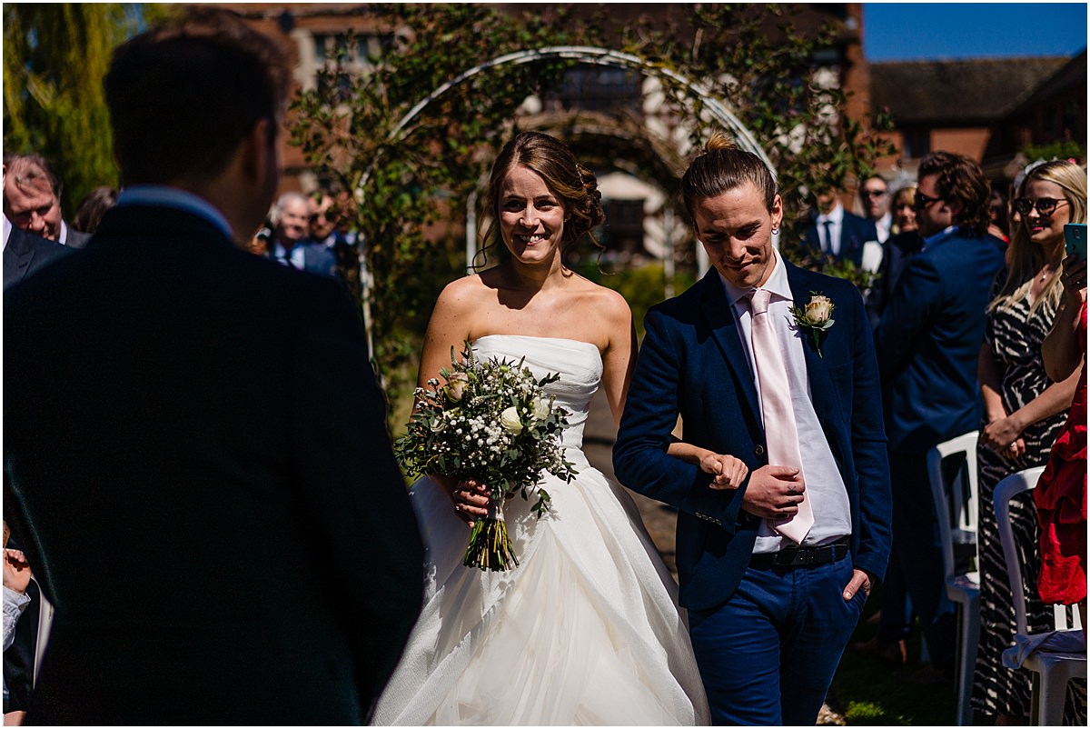 bride and brother