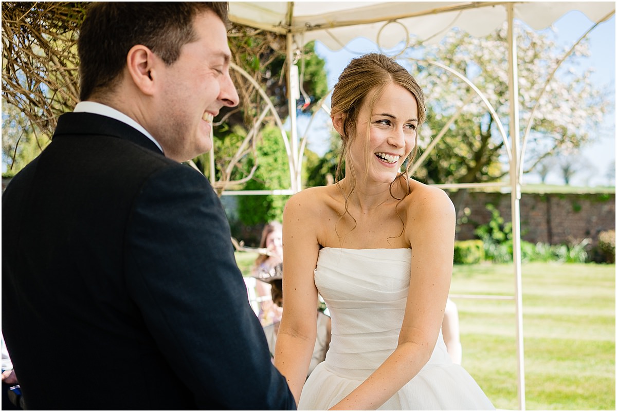 outdoor wedding ceremony at albright hussey mannor
