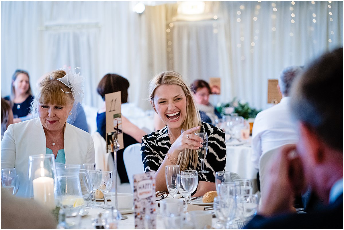 guests at dinner table