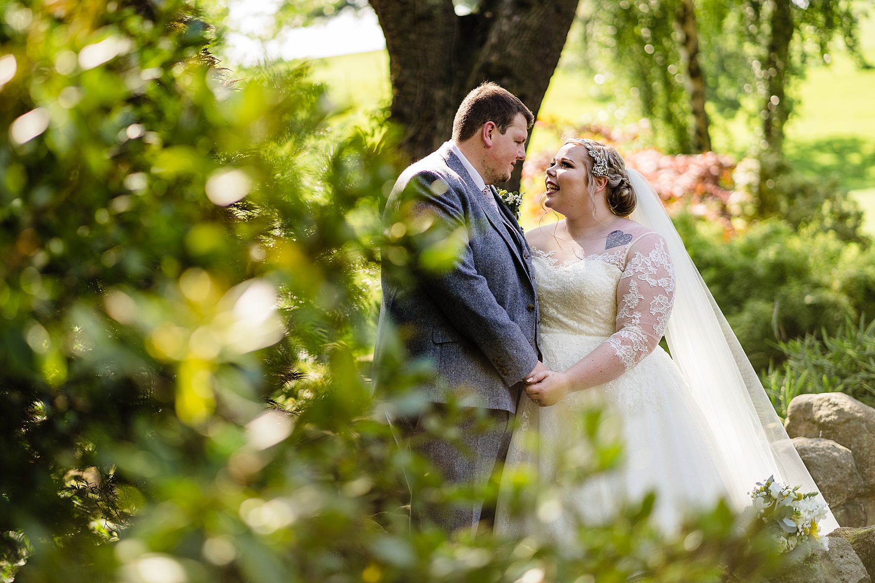 bride and groom photos at breadsall priory