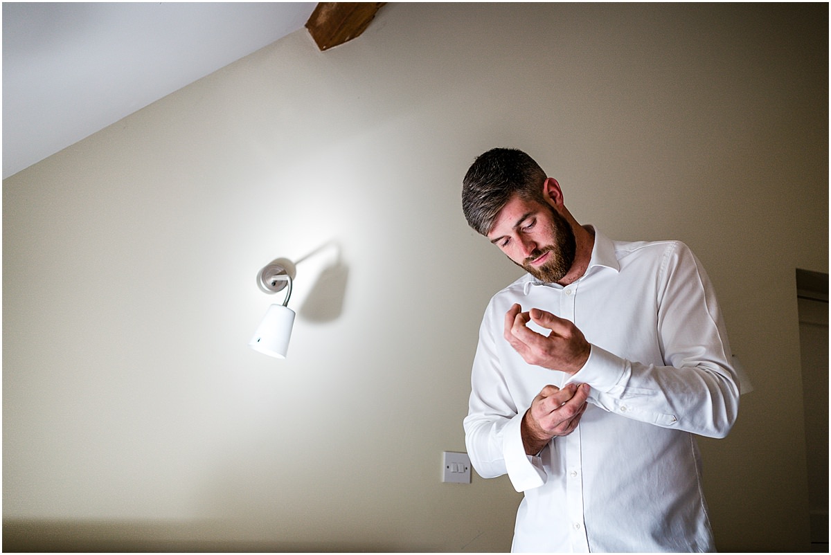 groom getting ready