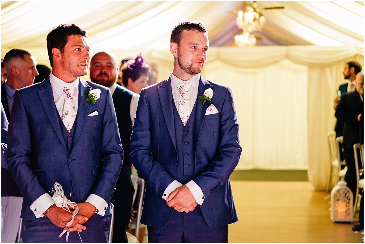 groom awaits bride