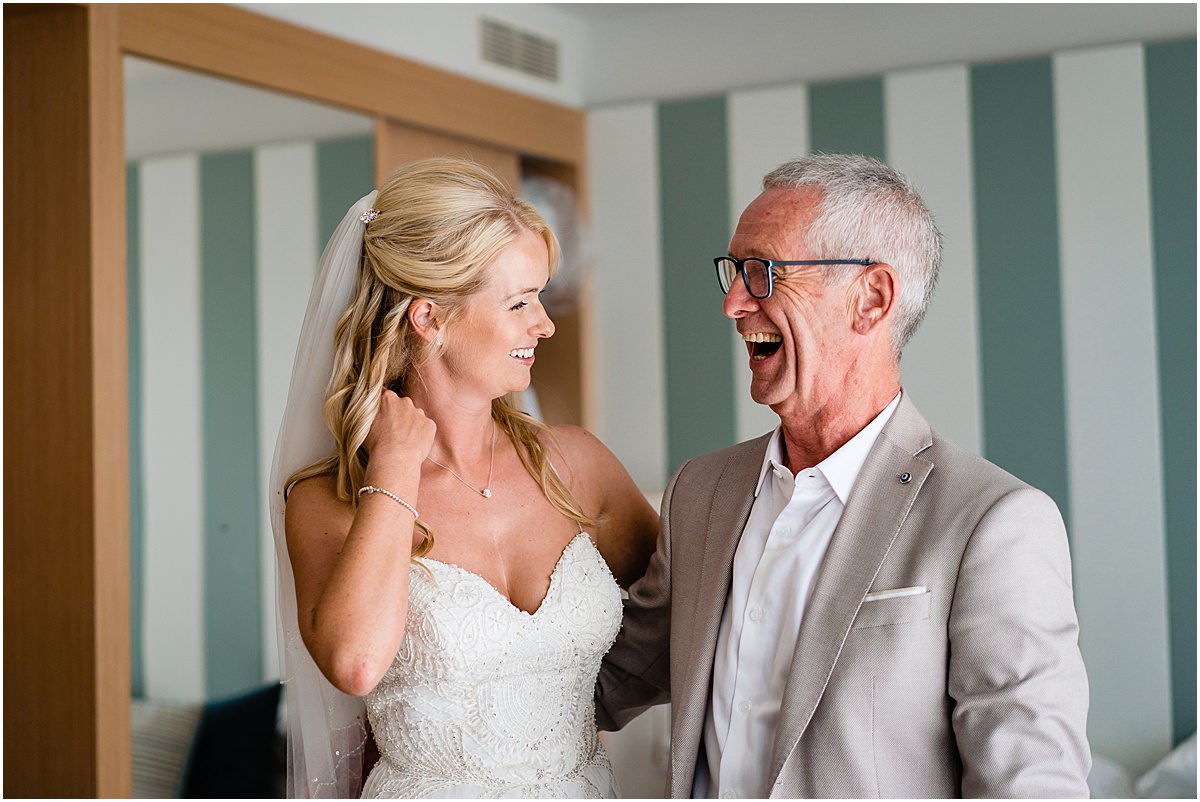 dad and bride