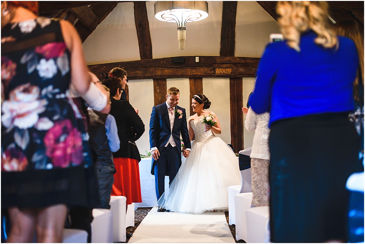 wedding ceremony at the moat house