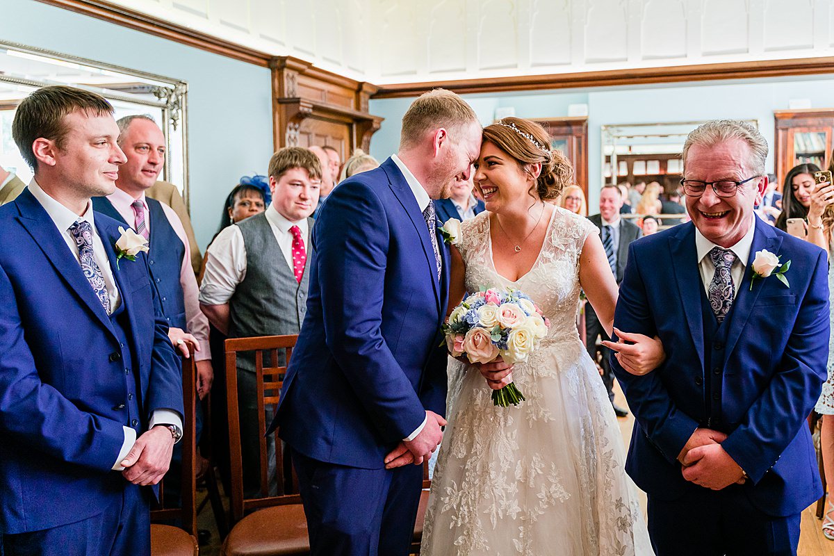 wedding ceremony at Pendrell Hall