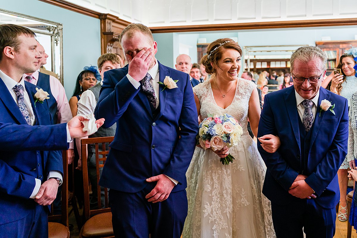 wedding ceremony at Pendrell Hall