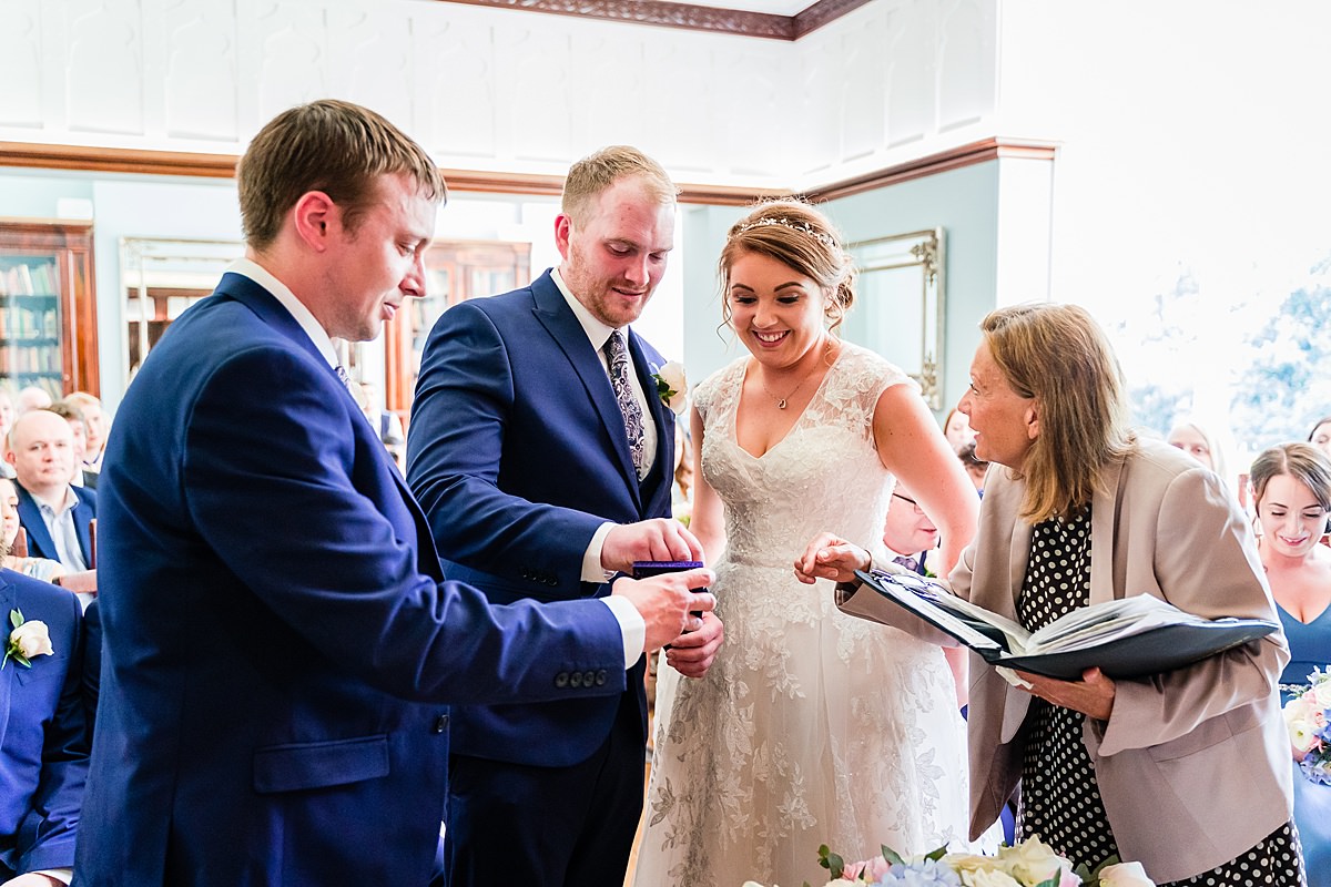 wedding ceremony at Pendrell Hall