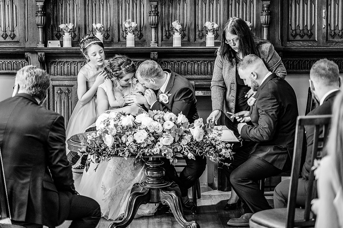 wedding ceremony at Pendrell Hall