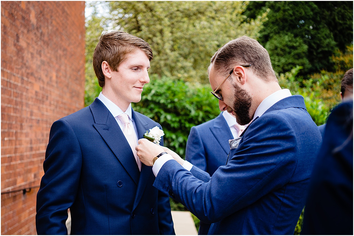 groomsmen getting ready