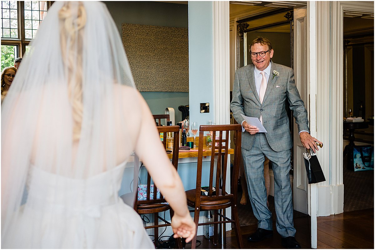 dad sees bride