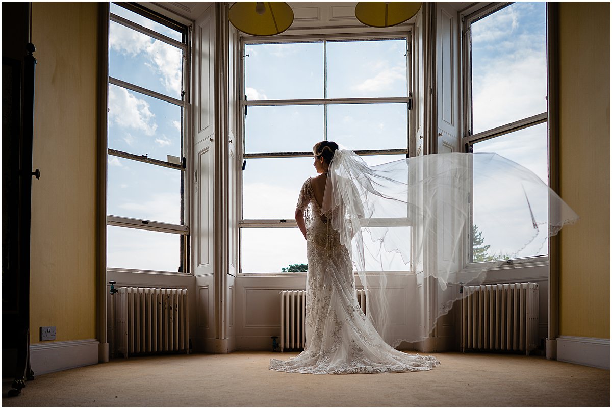 bride in dress