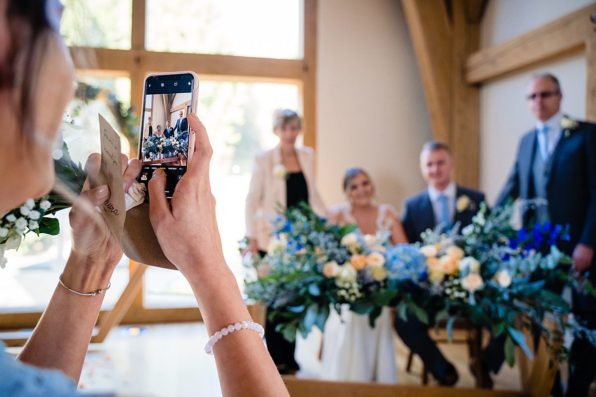 mill barns wedding ceremony