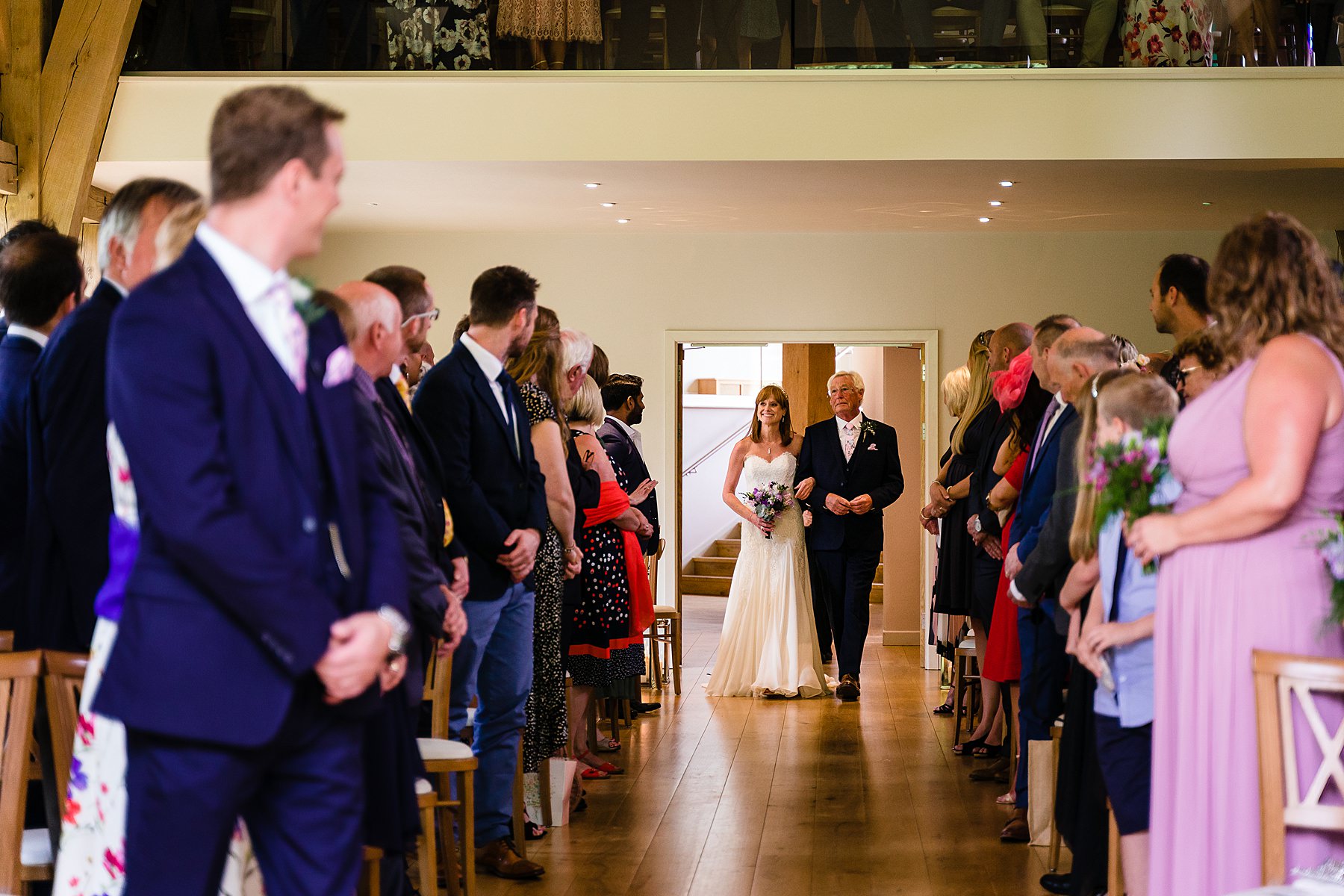 wedding ceremony at the mill barns