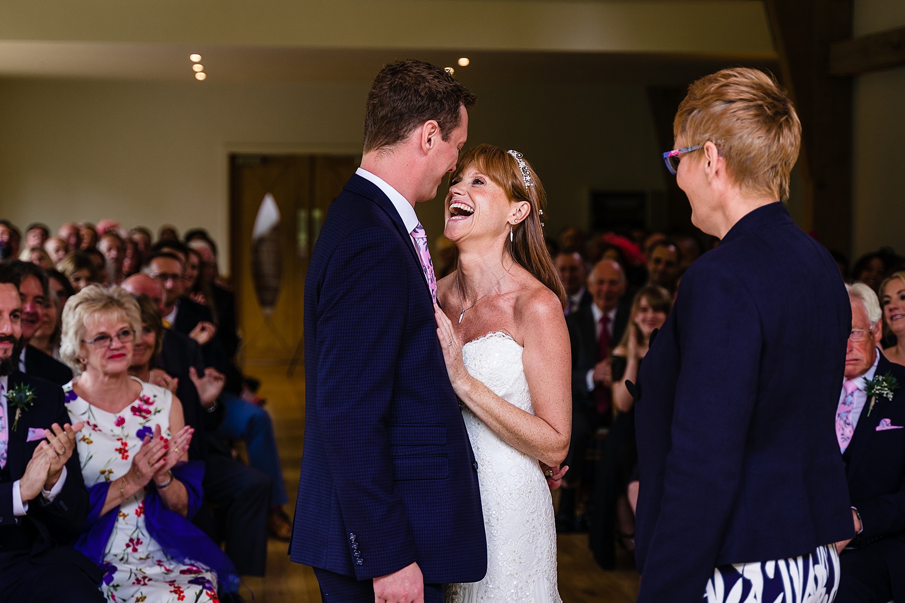 wedding ceremony at the mill barns