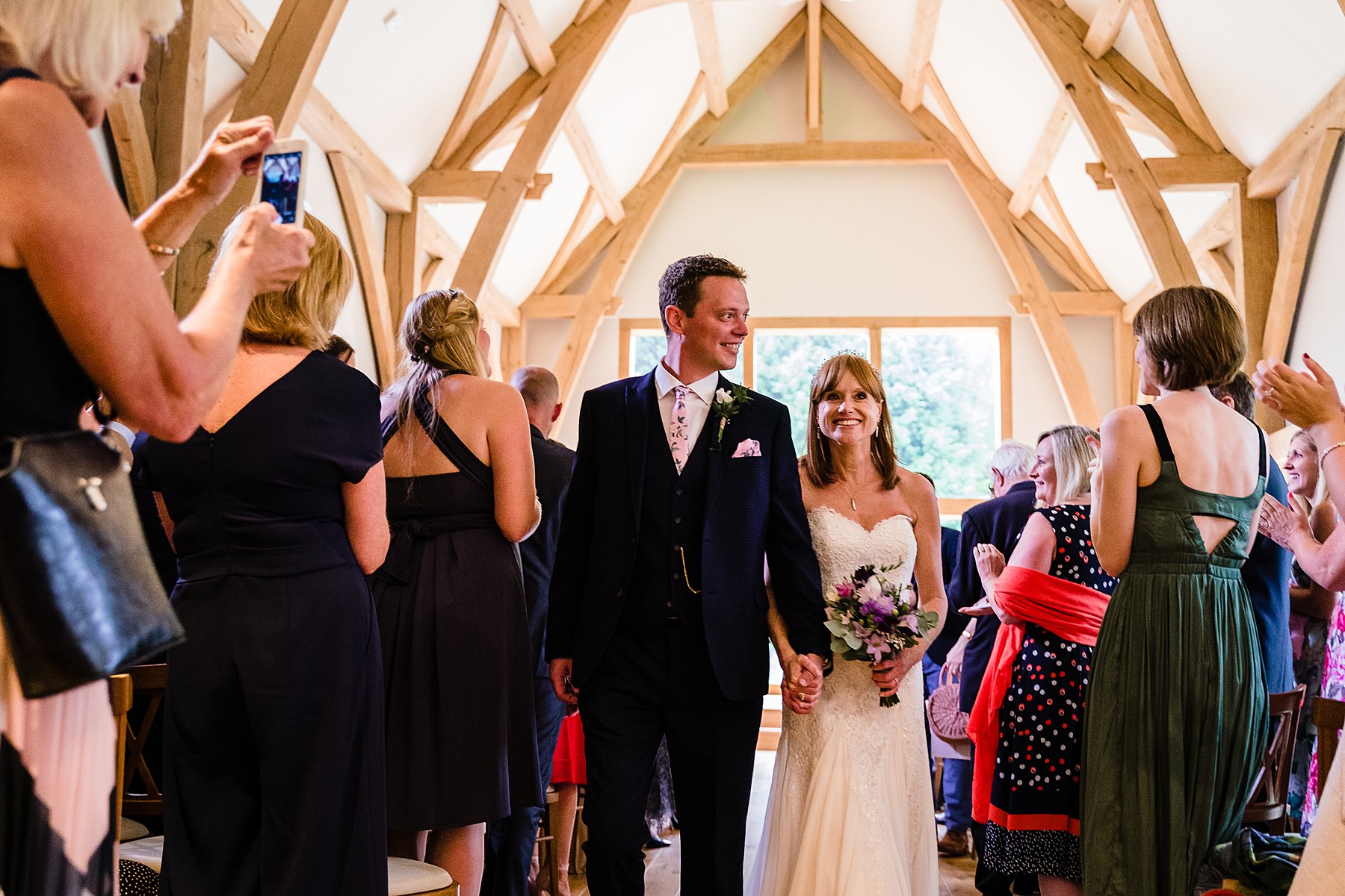 wedding ceremony at the mill barns