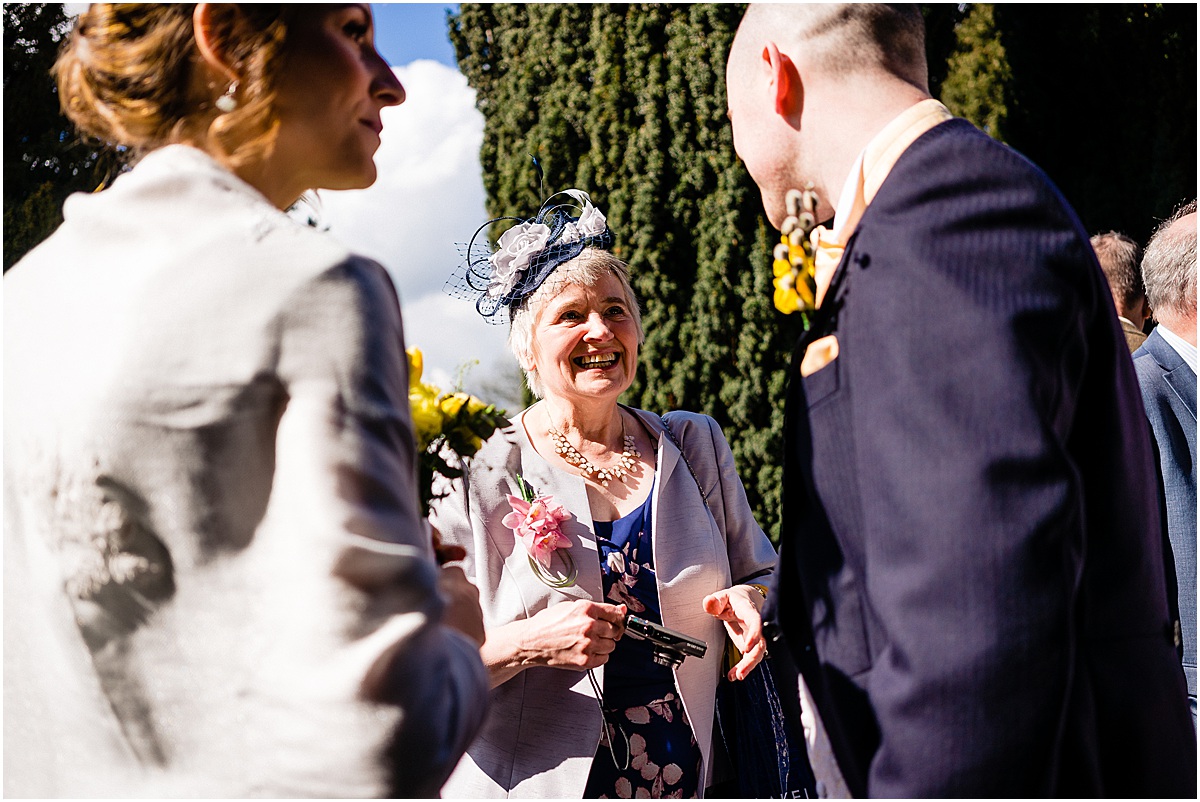 natural candids of wedding guests